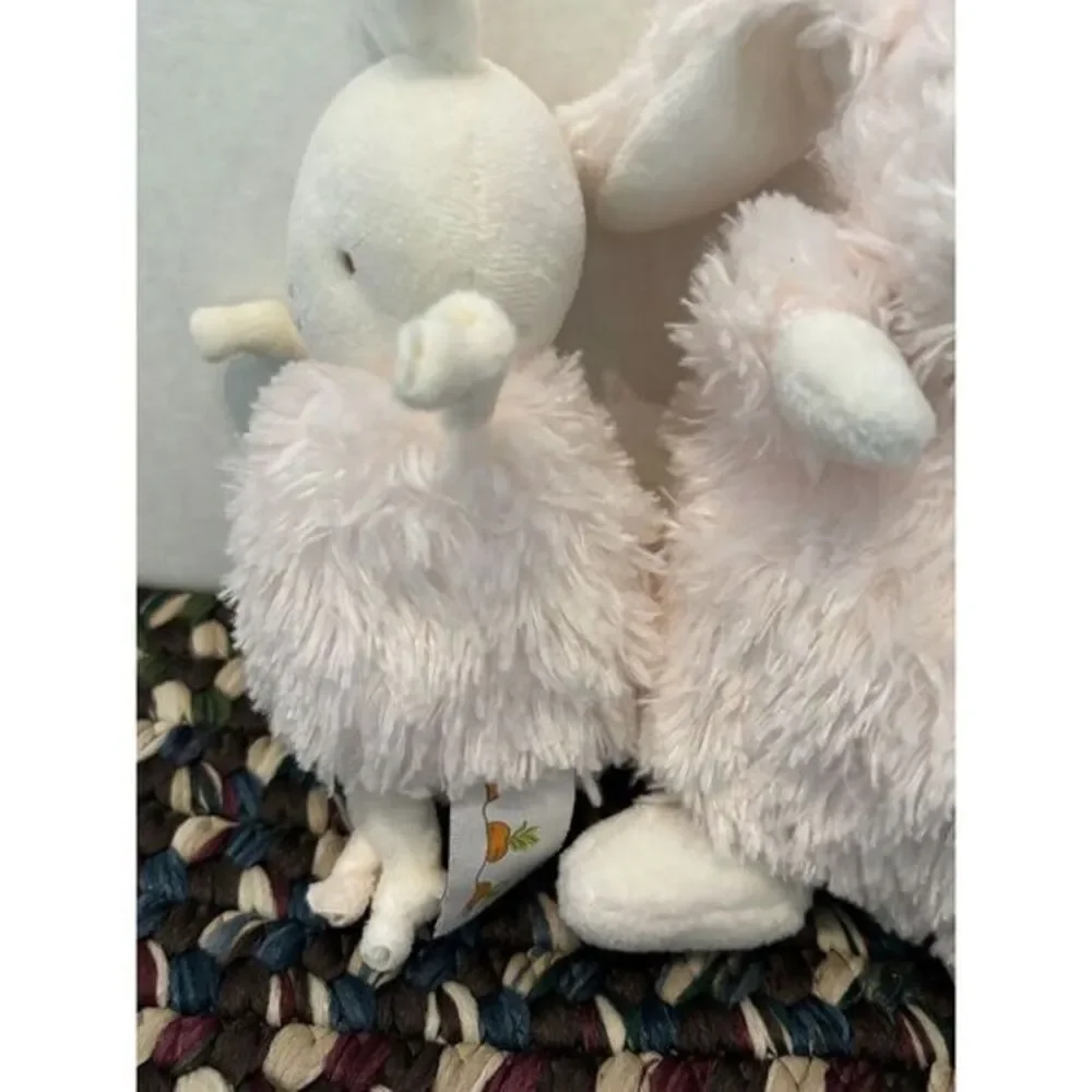 Bunnies by the Bay Wee Petal Bunny Rabbit Pink Fluffy Stuffed Plush Baby‎ Toy 7